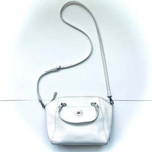 🇨🇦 DANIER White Leather Crossbody Purse
